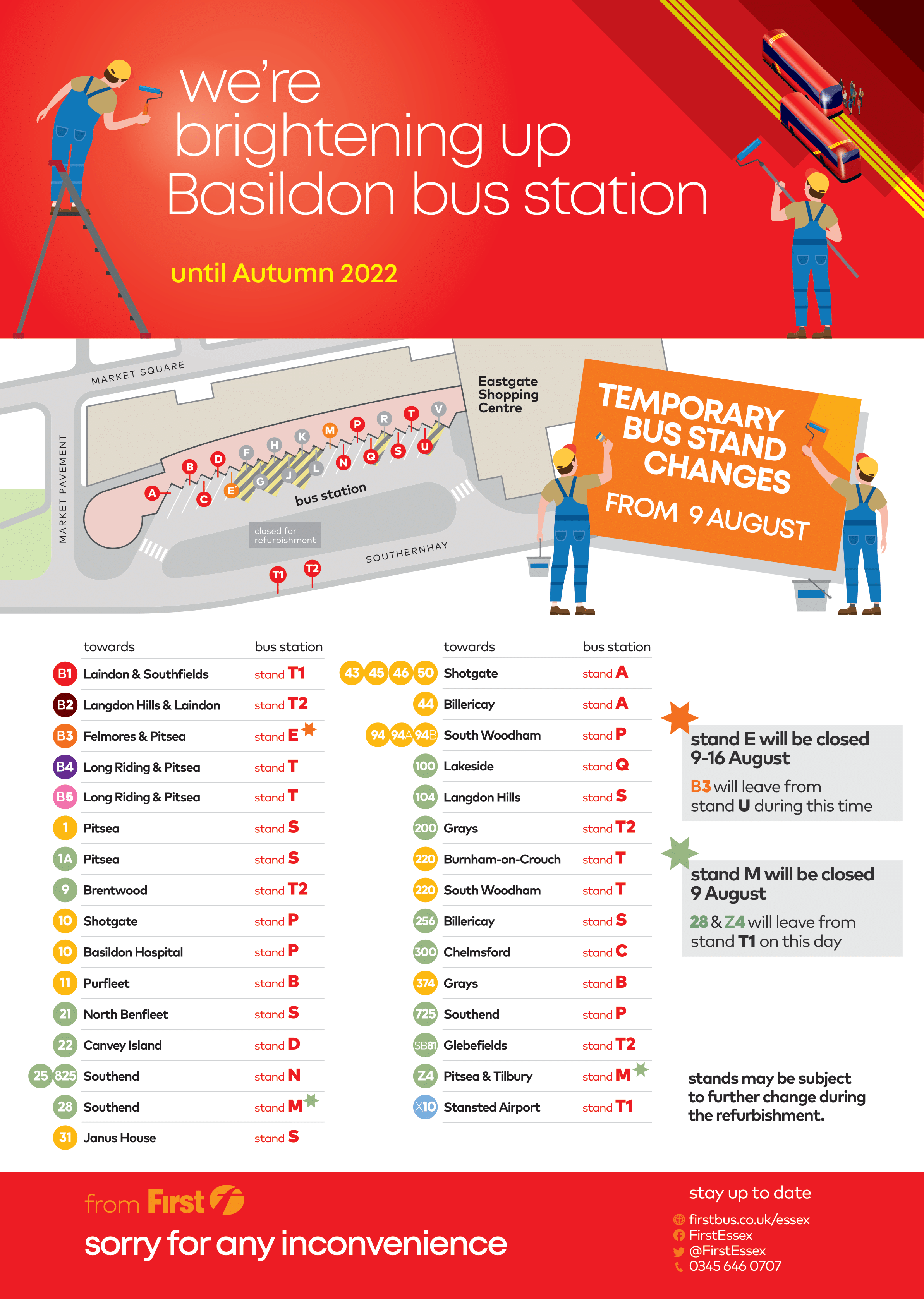 Basildon Bus Station Refurbishment – Phase 2 | First Bus